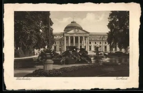 AK Wiesbaden, Partie am Kurhaus