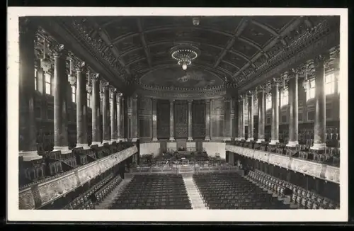 AK Wiesbaden, Grosser Konzertsaal im Kurhaus