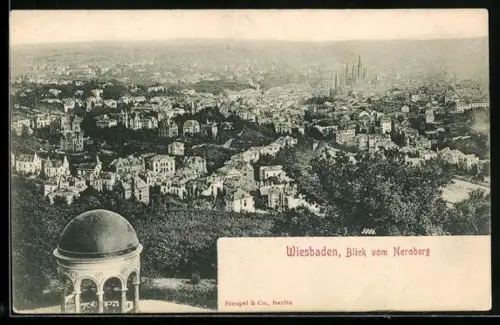 AK Wiesbaden, Blick vom Neroberg