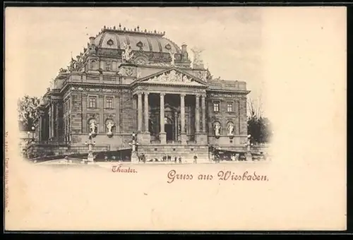 AK Wiesbaden, Partie am Theater