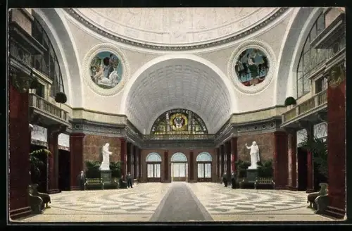 AK Wiesbaden, Neues Kurhaus, Wandelhalle