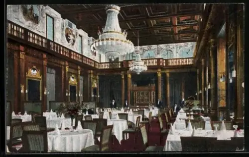 AK Wiesbaden, Neues Kurhaus, Weinsalon