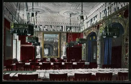 AK Wiesbaden, Neues Kurhaus, Grosser Lesesaal