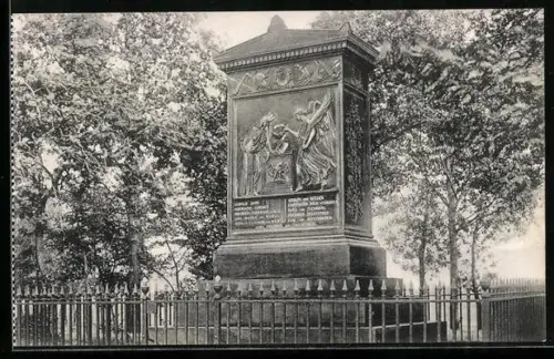 AK Wesel / Rhein, Denkmal der 11 Schill`schen Offiziere