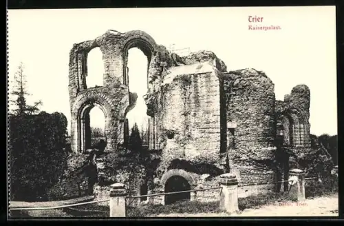 AK Trier, Ruine des Kaiserpalasts