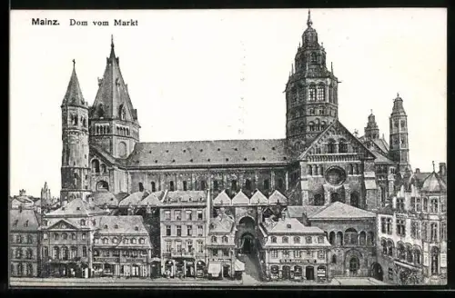 AK Mainz, Dom vom Markt