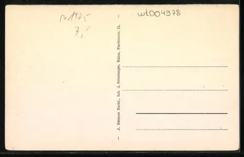 AK Mainz, Markt mit Brunnen