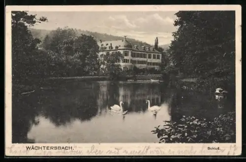 AK Wächtersbach, Schloss mit Teich