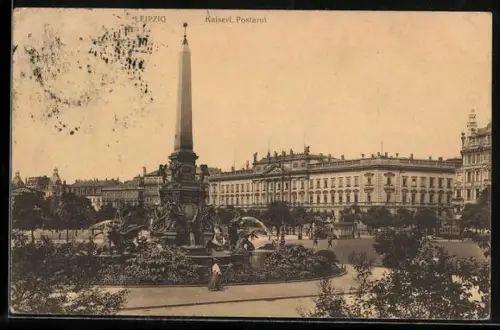 AK Leipzig, Kaiserliches Postamt