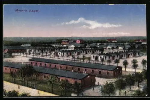 AK Munsterlager, Kasernenanlagen aus der Vogelschau