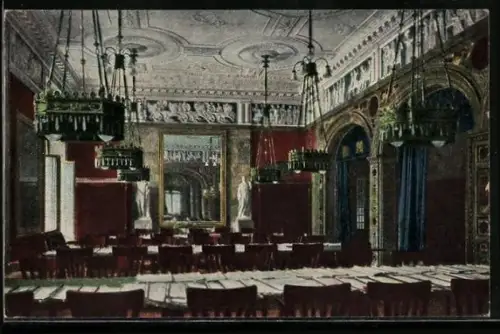 AK Wiesbaden, Neues Kurhaus, Grosser Lesesaal