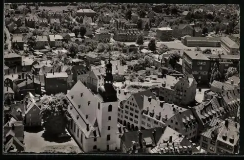 AK Siegen i. W., Krönchen-Blick auf Marienkirche, Löhrstrasse, Häusling