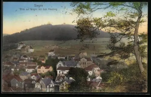 AK Siegen, Blick auf Siegen mit dem Häusling