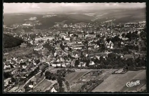 AK Siegen i. W., Gesamtansicht, Fliegeraufnahme