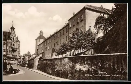 AK Siegen, Kölner Strasse, Unteres Schloss