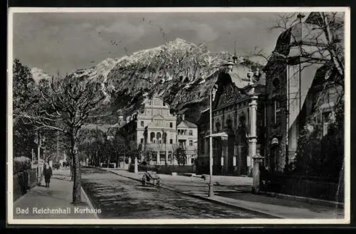 AK Bad Reichenhall, Kurhaus mit Strasse