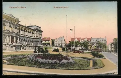 AK Kaiserslautern, Museumsplatz, Panorama
