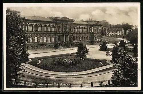 AK Kaiserslautern, Pfälzische Landes-Gewerbeanstalt aus der Vogelschau