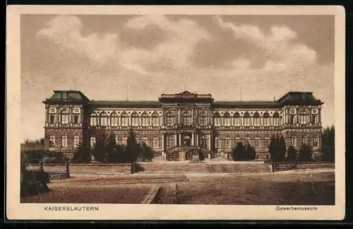 AK Kaiserslautern, Gewerbemuseum, Vorderansicht