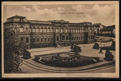 AK Kaiserslautern /Pfalz, Pfälzisches Gewerbe-Museum von oben