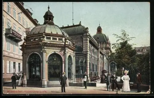 AK Wiesbaden, Kochbrunnenquelle