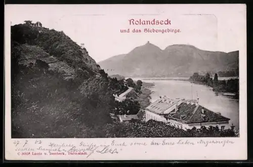 AK Rolandseck /Siebengebirge, Rheinansicht