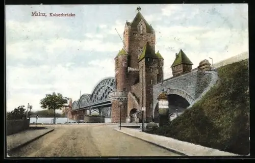 AK Mainz, Kaiserbrücke
