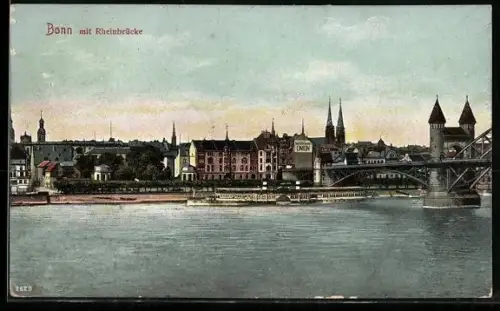 AK Bonn, Rheinbrücke