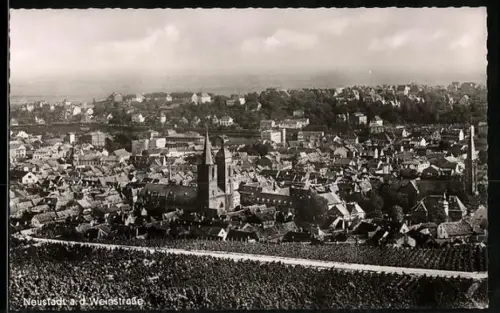 AK Neustadt a. d. Weinstrasse, Stadtansicht mit Kirche