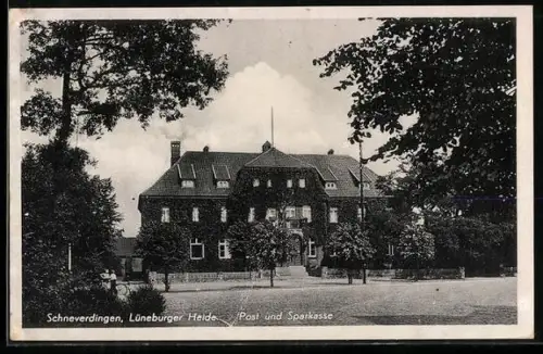 AK Schneverdingen /Lüneburger Heide, Post, Sparkasse