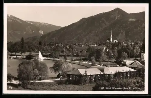 AK Bad Wiessee, See, Promenade, Kirche