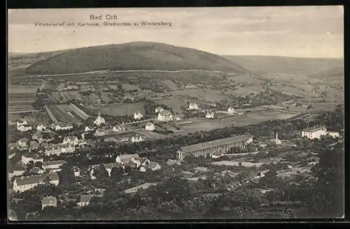 AK Bad Orb, Villenviertel, Kurhaus, Gradierbau, Winterberg