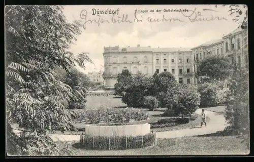 AK Düsseldorf, Anlagen an der Goltsteinstrasse