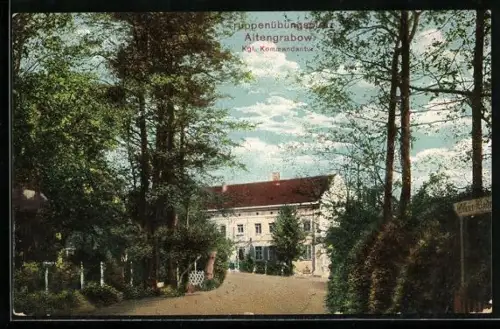AK Altengrabow, Truppenübungsplatz, Kgl. Kommandantur