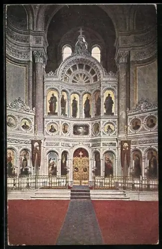 AK Wiesbaden, Russische Kirche (Orthodoxe Kirche) auf dem Neroberg