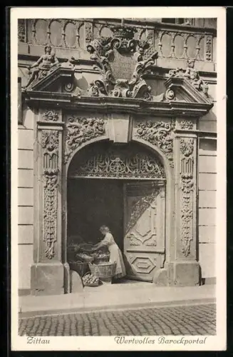 AK Zittau, Wertvolles Barockportal