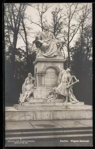 AK Berlin-Tiergarten, Wagner-Denkmal