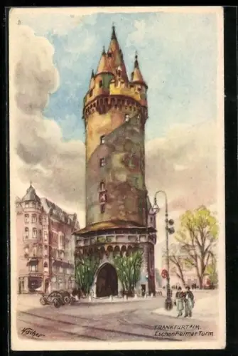 AK Frankfurt a. M., Eschenheimer Turm