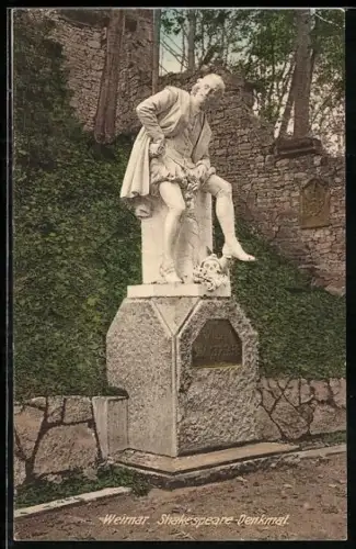 AK Weimar / Thüringen, Shakespeare-Denkmal