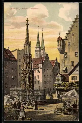 AK Nürnberg, Schöner Brunnen