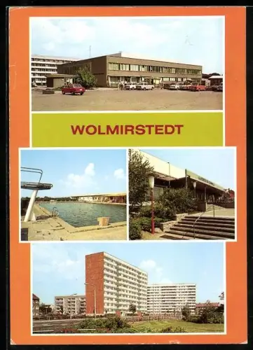 AK Wolmirstedt, Schwimmbad, Plattenbauten, Kulturhaus