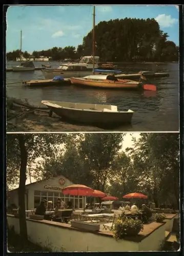 AK Eich /Worms, Gaststätte Eicher-See, Inh. Rolf Luy, Bootsanleger