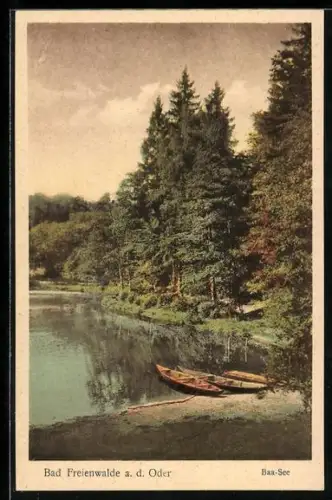 AK Bad Freienwalde a. d. Oder, Am Baa-See
