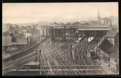 AK Newcastle-on-Tyne, The Largest Railway Crossing