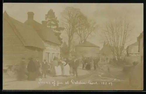 AK Debden, Scene of fire 1907