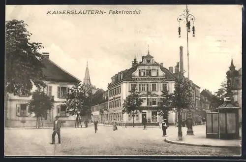 AK Kaiserslautern, Ortspartie am Fackelrondell