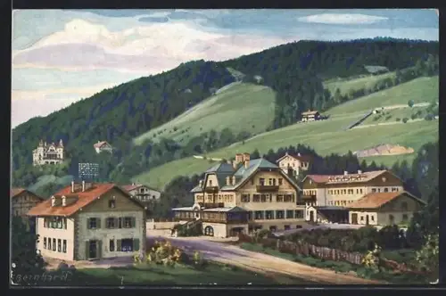 AK Tegernsee, Bahnhotel Neue Post, Besitzer Fidelis Niggl