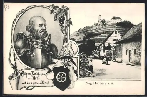 AK Hornberg a. N., Burg Hornberg, Götz von Berlichingen