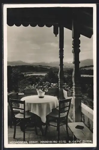 AK Hechenberg, Hindenburg-Ecke, Blick ins Isartal