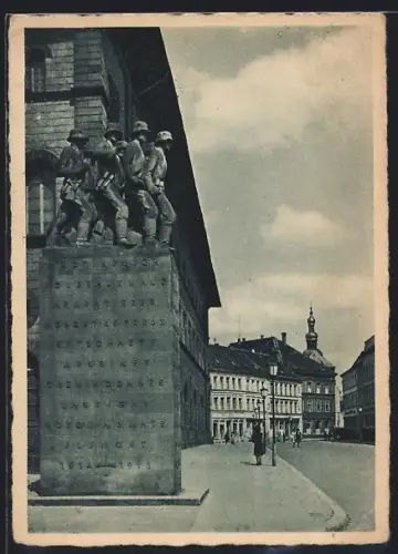 AK Kaiserslautern, Kriegerdenkmal am Rathausplatz